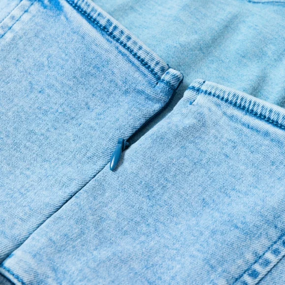 Denim Romper Shorts Sweetheart Sleeveless Belt Pocket Jean One-piece Jumpsuit - Picture 7 of 16